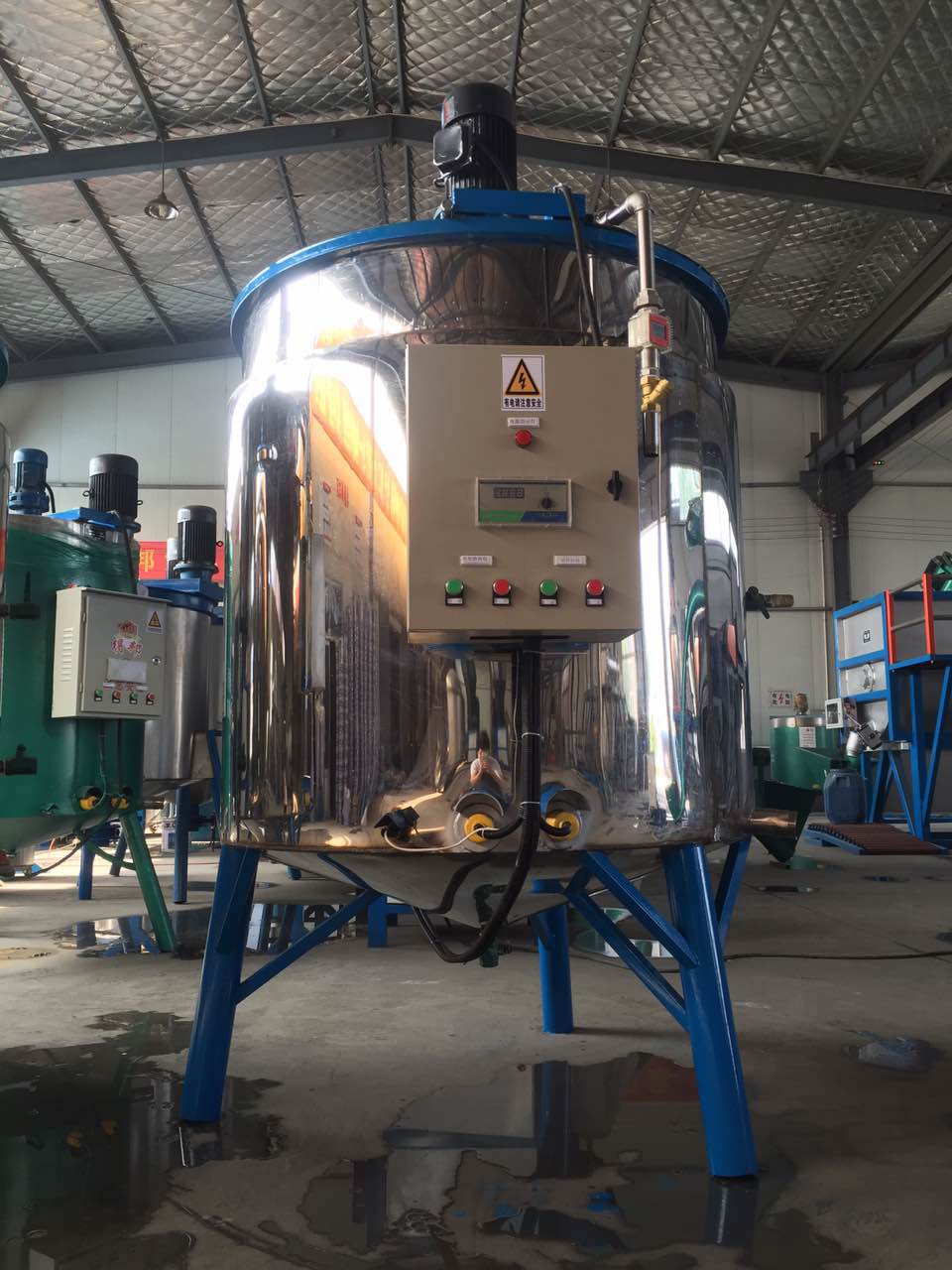  supply full automatic electric heating emulsion making machine