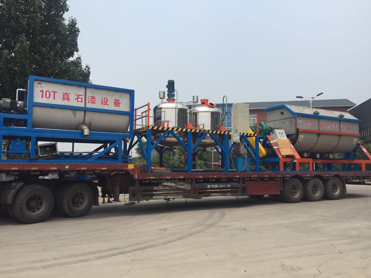 10 tons horizontal automatic stone paint equipment