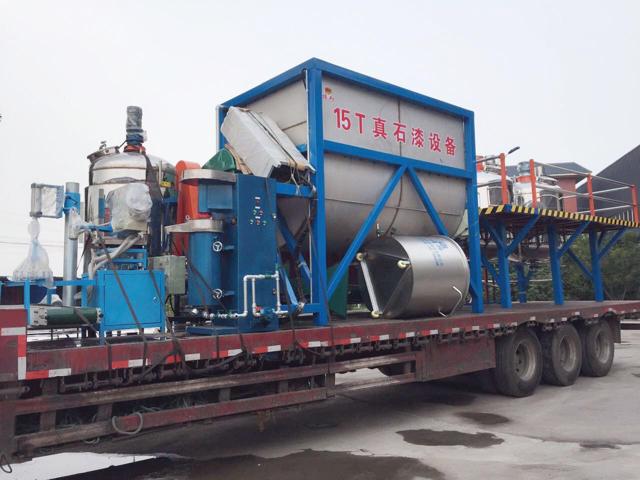 15 tons of automatic real stone paint production equipment