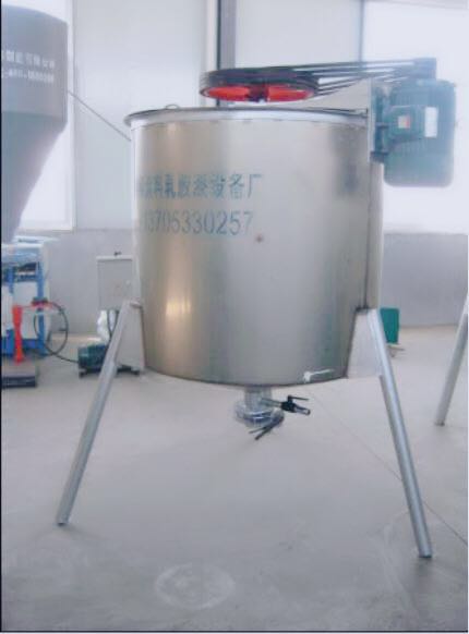 Upright putty paste mixer